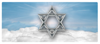 DNSEMP-L-120-BL-SL Star of David Blue-Silver